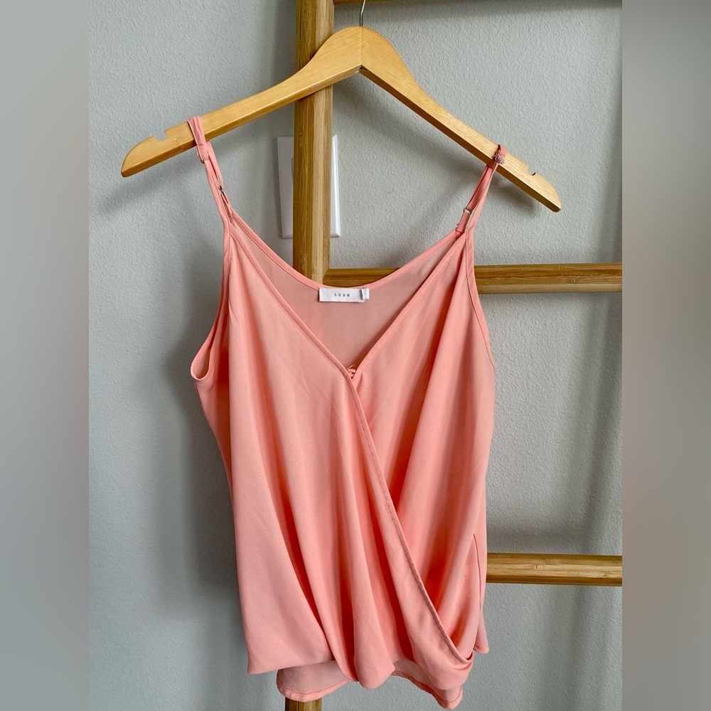 Nordstrom Lush Salmon Tulip Tank Top